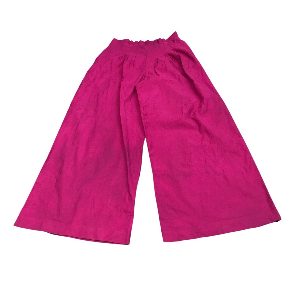 Anthropologie Wide Leg Pants Womens 10‎ Pink Lyocell Blend Pleated High Rise